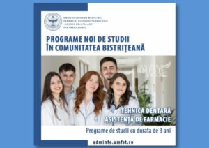 UMFST Targu Mures: Programe noi de studii la extensia din Bistrita